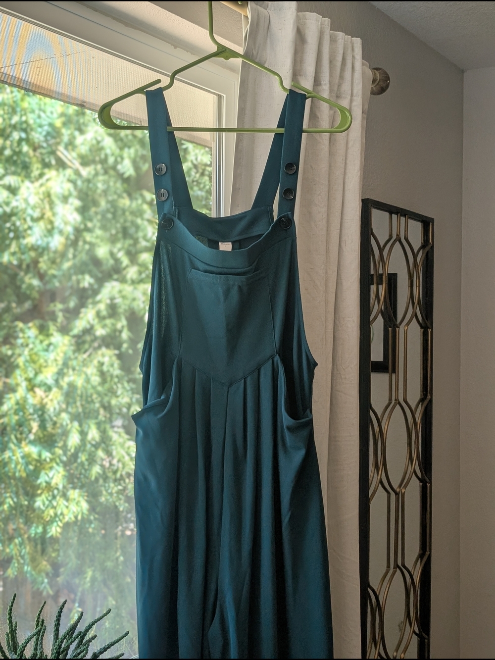 HALARA Teal Wide-Leg Jumpsuit